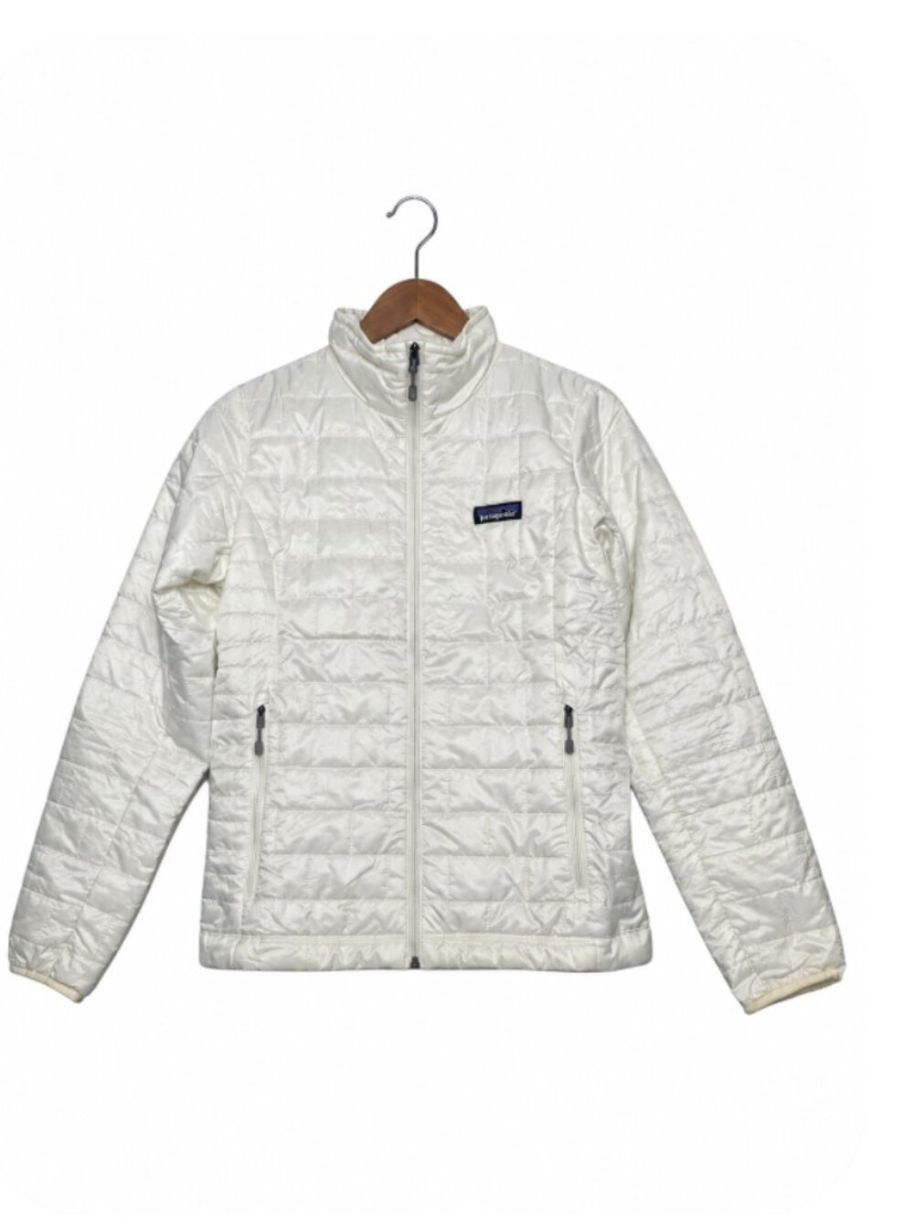 Patagonia Women’s Nano Puff Jacket White Lightweight Puffer Size S